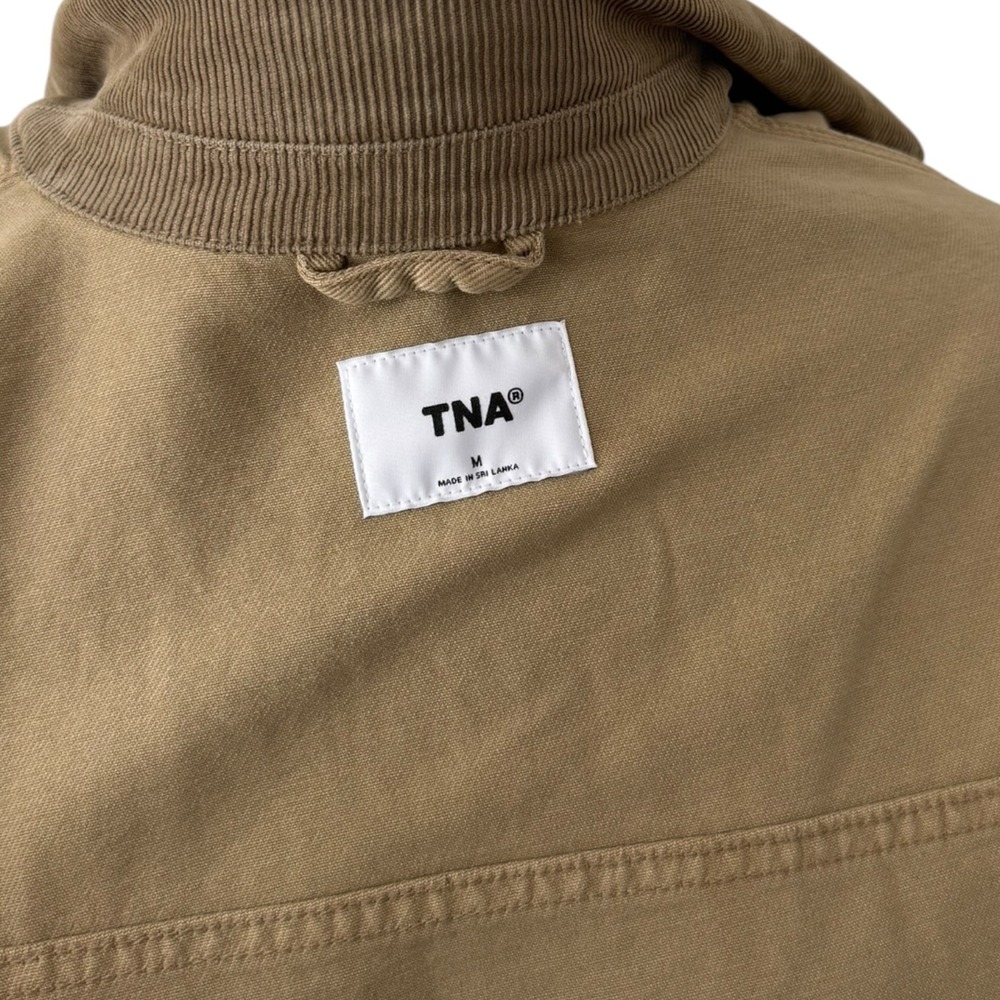 TNA Aritzia Chore Jacket Cotton Twill Utility Barnett Corduroy Collar Medium - Picture 3 of 10